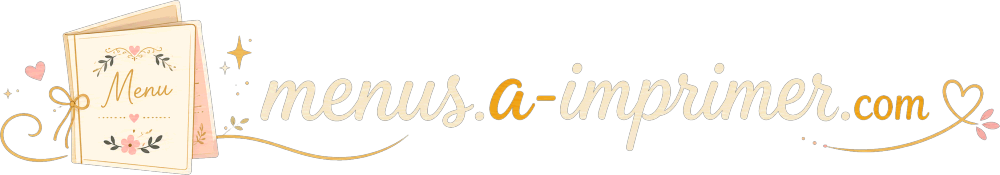 Menus à imprimer